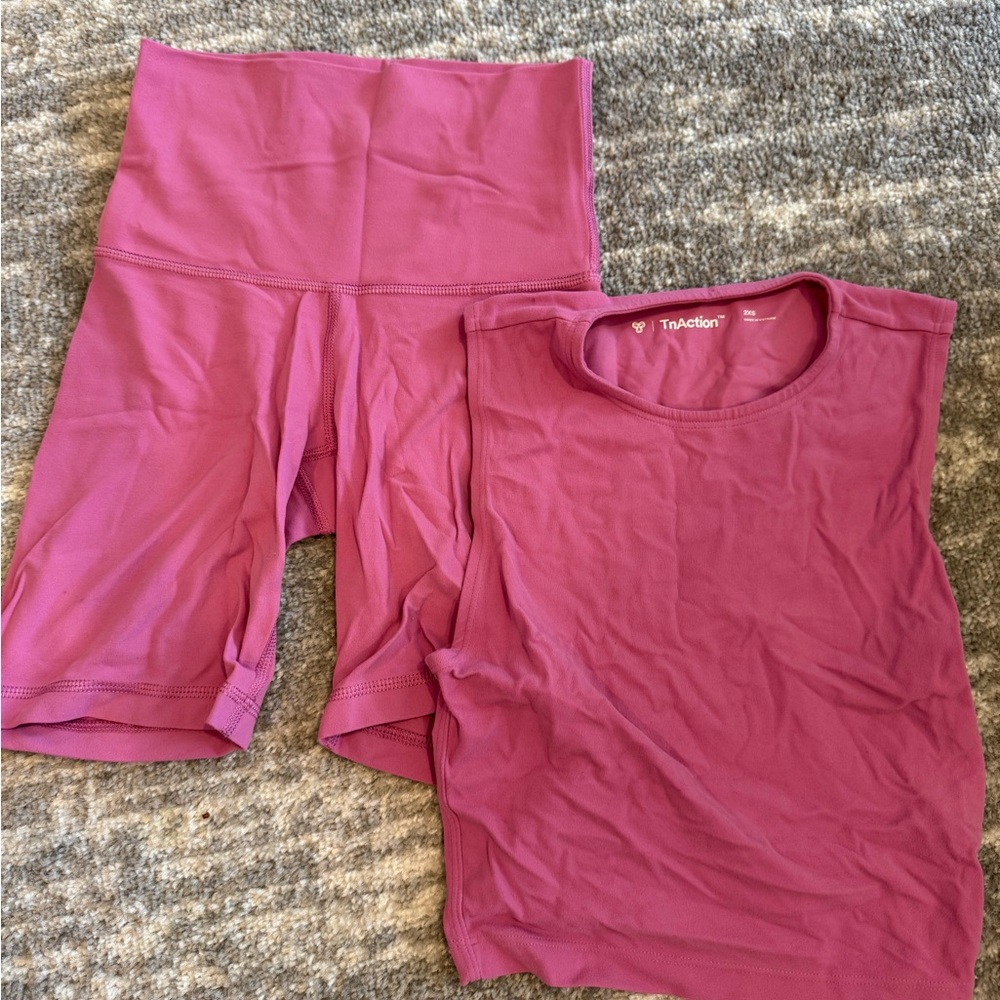 Aritzia Mauve Athletic Set